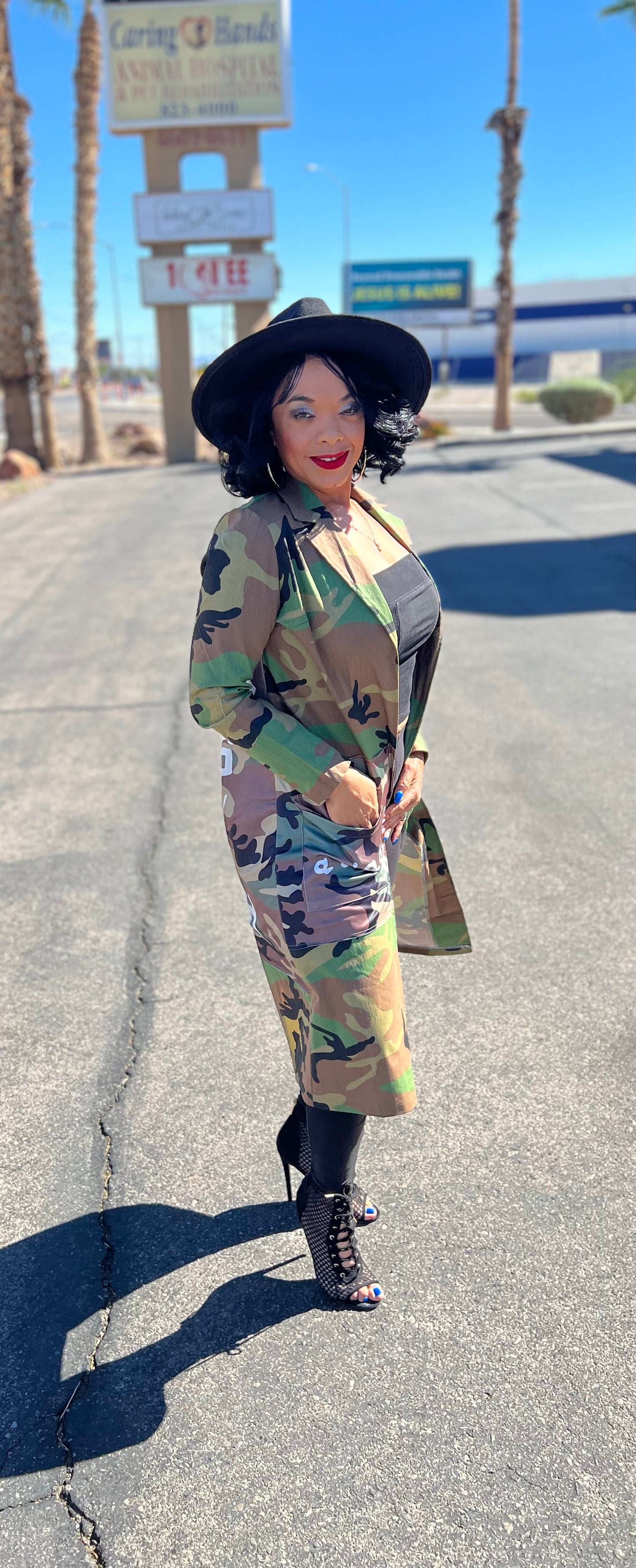 Camouflage Nothing Like a Sista Long Jackets